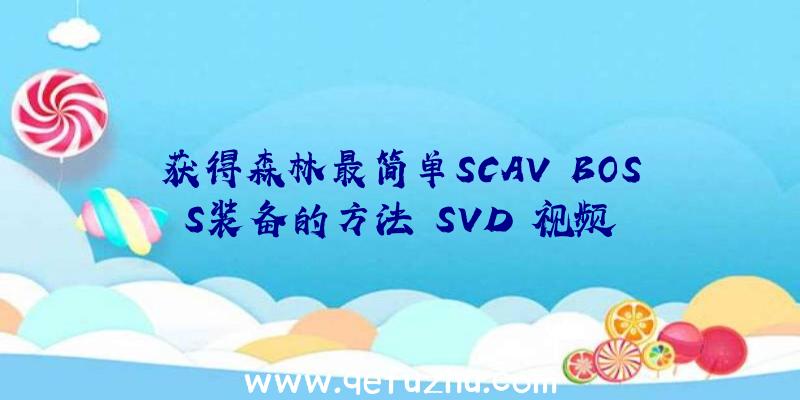 获得森林最简单SCAV